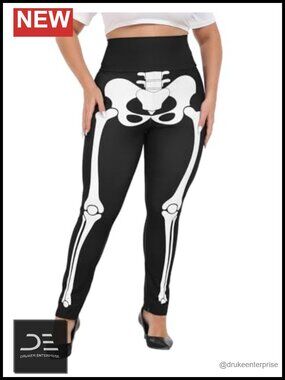 Plus Size High Waist Graphic Print Footless Leggings
